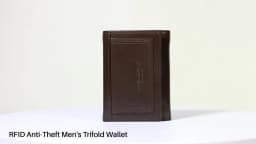 HUMERPAUL Genuine Leather Trifold Short Wallet for Mens High Quality Zipper Coin Pocket Slim RFID Card Holder Money Bags