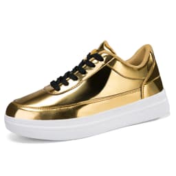 Patent Leather Black Men's Sneakers Fashion Casual Platform Shoes For Men Designer Hip Hop Sneakers Men zapatillas informales