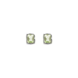 925 Sterling Silver Square Green Zircon Stud Earrings For Women Piercing Wedding Luxury Jewelry Wholesale Jewellery Money 925