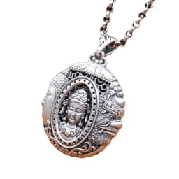 Retro Relief Demons Buddhas Pendant For Men Jewelry Blessing Amulet Necklace Male Female Choker Accessories