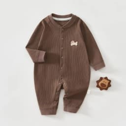 AYNIGIELL Baby Jumpsuit Spring and Autumn Sleepwear Pure Cotton Newborn Clothes 0-18 Months Newborn Boys and Girls Jumpsuit
