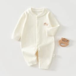 AYNIGIELL Baby Jumpsuit Spring and Autumn Sleepwear Pure Cotton Newborn Clothes 0-18 Months Newborn Boys and Girls Jumpsuit