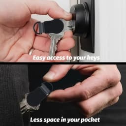 Key Organizer Compact Key Holder Metal Key Chain Minimalist Key Case Key Holder for Keychain Secures 1-5 Keys