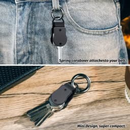 Key Organizer Compact Key Holder Metal Key Chain Minimalist Key Case Key Holder for Keychain Secures 1-5 Keys