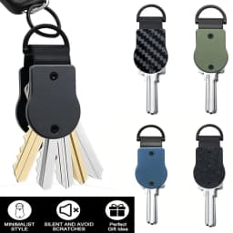 Key Organizer Compact Key Holder Metal Key Chain Minimalist Key Case Key Holder for Keychain Secures 1-5 Keys