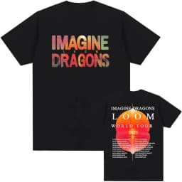Imagine Dragons Loom Tour 2025 T-shirt Short Sleeve Men/Women Tshirts High Quality Soft Unisex Streetwear Hip Hop Fashion