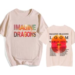 Imagine Dragons Loom Tour 2025 T-shirt Short Sleeve Men/Women Tshirts High Quality Soft Unisex Streetwear Hip Hop Fashion