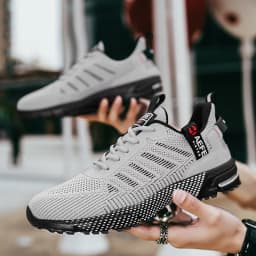 YRZL Men's Shoes Lightweight Running Shoes New Breathable Outdoor Sports Footwear Comfortable Athletic Training Sneakers for Men