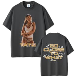 Singer Tate Mcrae So Close To What Album T-shirt Miss Possessive Tour 2025 T Shirts Summer Men Women Fashion Oversized Tshirt