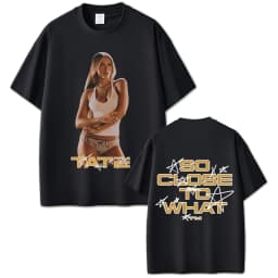 Singer Tate Mcrae So Close To What Album T-shirt Miss Possessive Tour 2025 T Shirts Summer Men Women Fashion Oversized Tshirt
