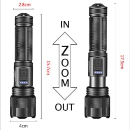XHP70 Lamp Beads 3000 Lumens Super Bright Flashlight Rechargeable LED Flashlights Powerful Flashlight for Camping Emergencies