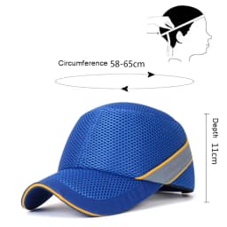 Work Safety Bump Cap Baseball Hat Style Net Cloth Hi-Viz Anti-collision Hard Hat Helmet Head Protection Repairing