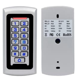 LED Backlight Metal Keypad Wiegand RFID Card Reader 125khz Access Control System Proximity Card Standalone 2000 Users Door Lock