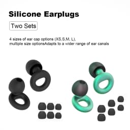Concert Ear Plugs, High Fidelity Noise Cancelling Silicone Ear Plugs, Reusable Ear Plugs for Musicians, , Focus and Sleep