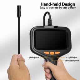 4.3" IPS Handheld Endoscope With Camera Industrial Borescope Waterproof Camera Split Design For Car Plumbing Engine