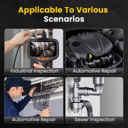 4.3" IPS Handheld Endoscope With Camera Industrial Borescope Waterproof Camera Split Design For Car Plumbing Engine