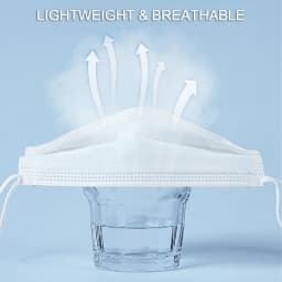 50Pcs 3-layer Mask Face Masks Melt Blown Cloth Disposable Safety Anti-Dust Protective Masks Blue Adults Non-wove Masque