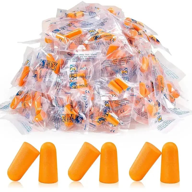 10/20/50Pairs Anti Noise Earplugs Work Study Sleep Travel Aircraft Noise Reduction Soft Foam Earplugs Separately Packaged