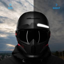 Black Motorcycle Helmet Reflective Stickers Self-adhesive Reflective Tape For Bike Scooter Cycling Helmet Accessories