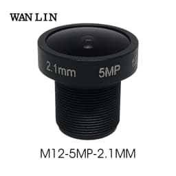 5MP HD 2.1mm CCTV Lens 5.0Megapixel IP Camera Lenses MTV Board IR M12 Lens F2.0 1/2.5" Image Format For HD Security Cameras