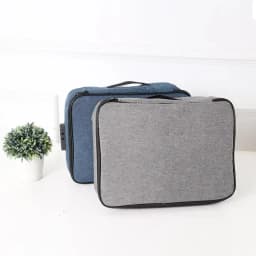 Multifunctional 2-Layer Waterproof Document Storage Bag with Password Lock Large Capacity File Organizer for Business Travel