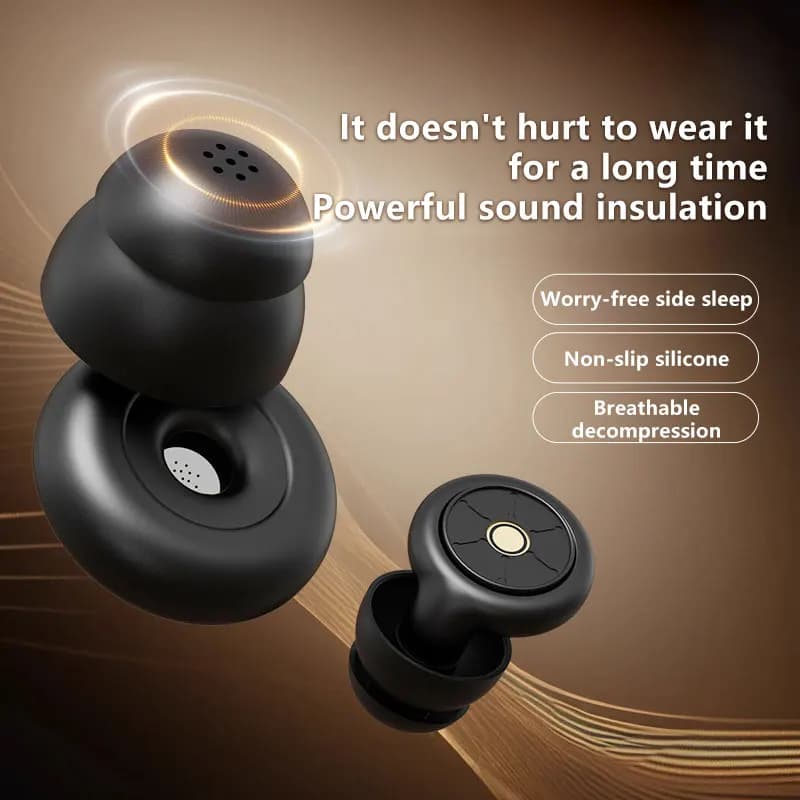 Waterproof Silicone Earplugs Powerful Filter Sound Insulation Ultra Quiet Sleep Noise Reduction Learning Exercising Sleeping
