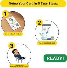 White Review Us On Google Tap Card NFC Ready To Be Activated Instantly Boost Business Reviews Google Review Tap NFC Card Tag