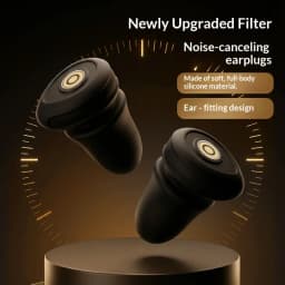 Olyga Reusable Silicone Noise Reduction Earplugs Comfortable Ear Protection for Sleep Work Travel Concert Includes Lanyard