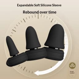 Olyga Reusable Silicone Noise Reduction Earplugs Comfortable Ear Protection for Sleep Work Travel Concert Includes Lanyard