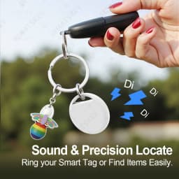 4-Pack Bluetooth Android GPS Tracker for Tag Work With Google Find My App Key Bike Pets Smart Tag for Xiaomi Samsung OnePlus