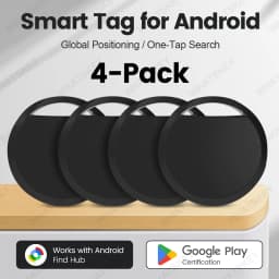4-Pack Bluetooth Android GPS Tracker for Tag Work With Google Find My App Key Bike Pets Smart Tag for Xiaomi Samsung OnePlus