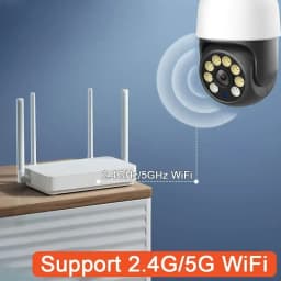 Tuya E27 Light Bulb 5G WiFi Camera Outdoor 2K 5MP PTZ IP Security Camera Human Tracking Color Night Vision Wireless Surveillance