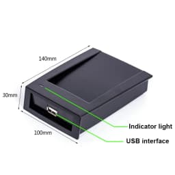 Smart RFID Card Reader 125KHz 13.56MHz ID IC Frequency Access Control USB Card Reader Encrypted Programmer Reader