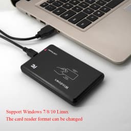 Smart RFID Card Reader 125KHz 13.56MHz ID IC Frequency Access Control USB Card Reader Encrypted Programmer Reader