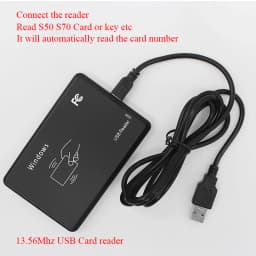 Smart RFID Card Reader 125KHz 13.56MHz ID IC Frequency Access Control USB Card Reader Encrypted Programmer Reader