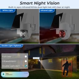 HD 8MP Wireless Solar Camera Outdoor WiFi PTZ IP Camera Built-in Battery Video Surveillance Camera Long Time Standby iCsee APP
