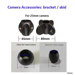 45 80mm For 23mm, 25mm For 17mm, 23mm For 14mm Skid Bracket Inspection Sewer Pipeline Endoscope Camera Head Protective Wheels