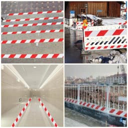 15cm/20cm*1M Reflective Adhesive Tapes Strong Reflection White-red Hazard Warning Reflectors Waterproof Safety Sticker For Truck