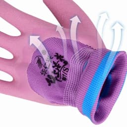 Latex Working Gloves Tool 15 Needles Pink Rubber Coated Glove Breathable Flexible Protective Mittens Female