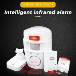 Wireless Remote Controlled Mini Alarm with IR Infrared Motion Sensor Detector & 105dB Loud Siren For Home Security Anti-Theft