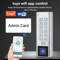 WiFi Tuya App Smart Fingerprint Door Lock Keypad RFID Card Reader Access Controler Outdoor Waterproof Door Access Control System