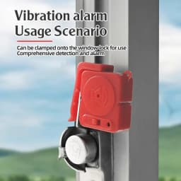 KERUI Wireless Vibration Alarm Sensors 120dB Ultra-Slim Detector Anti-theft Burglar Alarm for Home Window Door Bike Bag Security