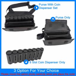 Multi Pocket Driver Waiter's Purse Waist Wallet 8 Slots Euro Coin Dispenser Coin Holder Sorter Collector Fanny Pack Cash Receipt