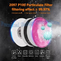 Lots of Painting Spray Industry Dustproof 2091/2097 Particulate Filter P100 for 6800 7502 6200 FF402 Series Respirator Dust Mask