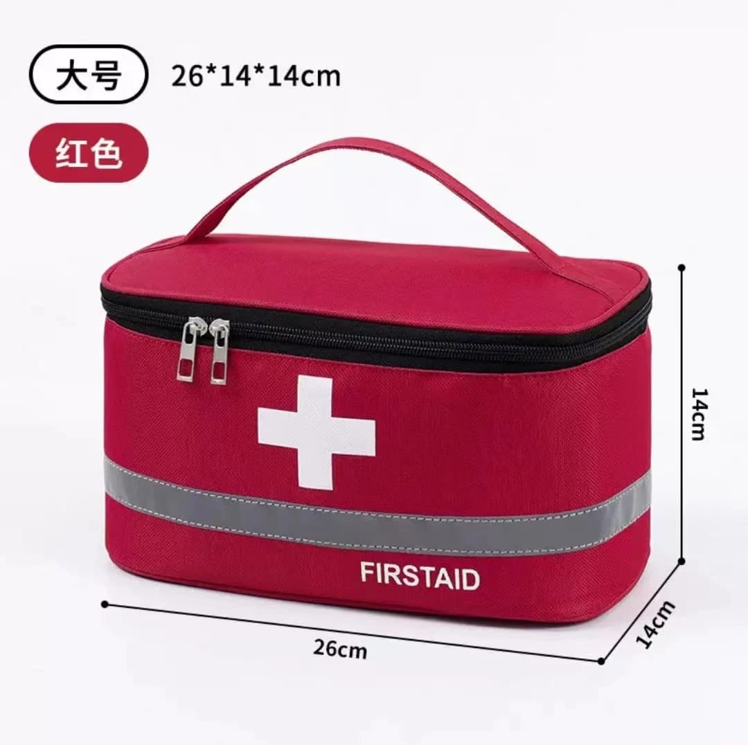 Portable Outdoor First Aid Kit Medicine Storage Bag Rescue Bag Household Children's Large Capacity Medical Kit Storage Organizer