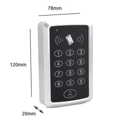 Waterproof 125KHz RFID Access Control Keypad Outdoor Rainproof Cover EM Card Reader 10pcs Keyfobs For Door Access Control System