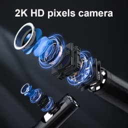 2K HD Industrial Endoscope Single Dual WiFi Borescope Inspection Camera IP67 Waterproof Pipeline Borescope For iPhone Android