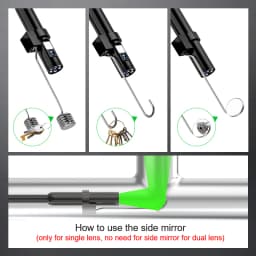 2K HD Industrial Endoscope Single Dual WiFi Borescope Inspection Camera IP67 Waterproof Pipeline Borescope For iPhone Android