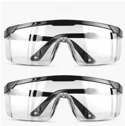 2Pairs Goggles Of Anti-Splash  Windproof And Dustproof Laboratory Industrial Riding Safety Goggles Men's And Women's Glasses