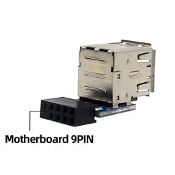 Female Extension Cable Compatibility Computer Motherboard Header Adapter USB2.0 9Pin/10P Desktop Motherboard Accessories